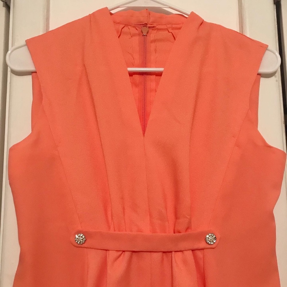 Vintage Peachy 70s Gown